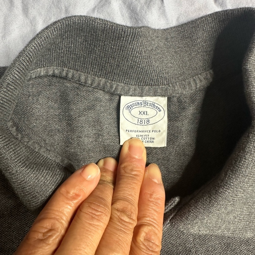 Brooks Brothers Charcoal Polo Shirt - Picture 3 of 10